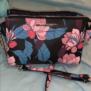 TURQUOISE, PINK & PURPLE FLOWER BAG💙💜💘